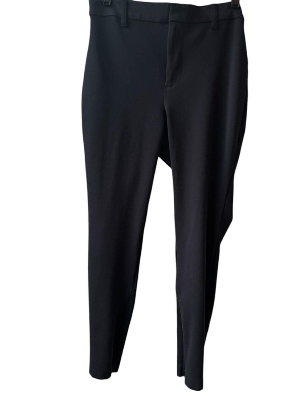 8P Lands' End Women's Black High Rise Ponte Polished Leggings Classic Chic